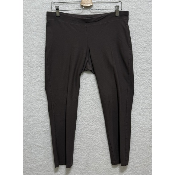 Eileen Fisher Womens Small S Leggings Pants Casual Comfort Brown - Picture 1 of 6